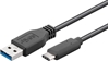 Изображение Kabel USB MicroConnect USB-A - USB-C 3 m Czarny (USB3.1CA3)