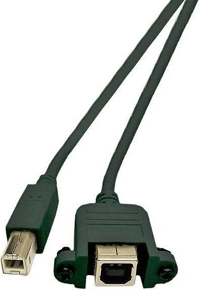 Изображение Kabel USB MicroConnect USB-B - USB-B 1.8 m Zielony (USBABF1PANEL2)