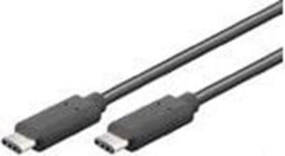 Изображение Kabel USB MicroConnect USB-C - USB-C 0.5 m Czarny (USB3.1CC0.5)