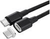 Изображение Kabel USB MicroConnect USB-C - USB-C 1 m Czarny (USB3.1CC1-MAGNET)