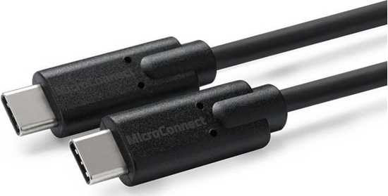 Picture of Kabel USB MicroConnect USB-C - USB-C 2 m Czarny (USB3.1CC2)