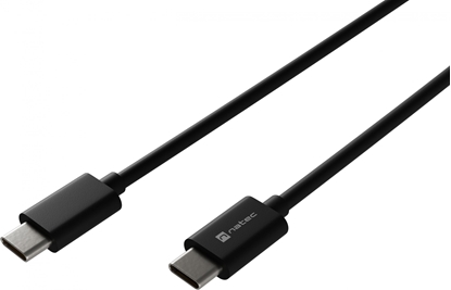 Attēls no Kabel USB Natec USB-C - USB-C 2 m Czarny (NKA-2147)