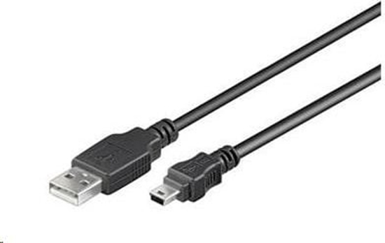 Picture of Kabel USB PremiumCord USB-A - miniUSB 5 m Czarny (ku2m5a)