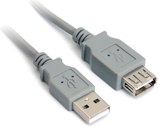 Picture of Kabel USB PremiumCord USB-A - USB-A 0.5 m Szary (kupaa05)