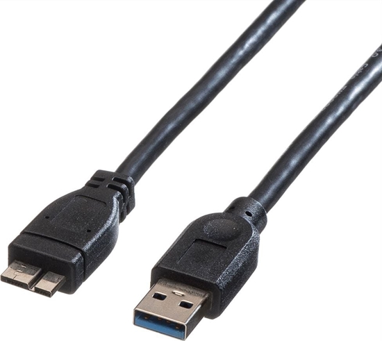 Изображение Kabel USB Roline USB-A - microUSB 2 m Czarny (JAB-809445)