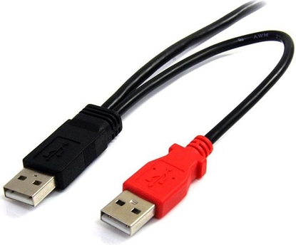 Attēls no Kabel USB StarTech 2x USB-A - 1.8 m Czarny (USB2HABMY6)