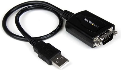 Attēls no Kabel USB StarTech USB-A - DB-9 0.3 m Czarny (ICUSB232PRO)