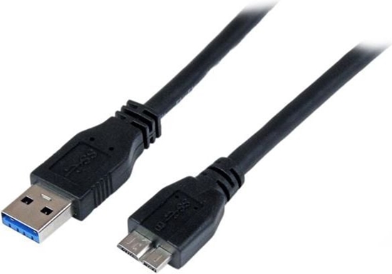 Изображение Kabel USB StarTech USB-A - micro-B 1 m Czarny (USB3CAUB1M)