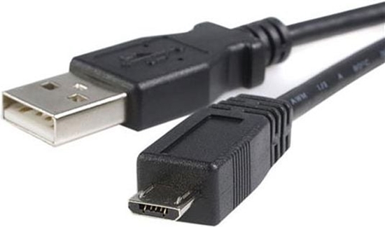 Изображение Kabel USB StarTech USB-A - microUSB 2 m Czarny (UUSBHAUB2M)
