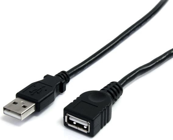Изображение Kabel USB StarTech USB-A - USB-A 0.9 m Czarny (USBEXTAA3BK)