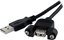Attēls no Kabel USB StarTech USB-A - USB-A 0.9 m Czarny (USBPNLAFAM3)