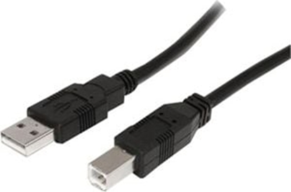 Attēls no Kabel USB StarTech USB-A - USB-B 0.5 m Czarny (USB2HAB50CM)