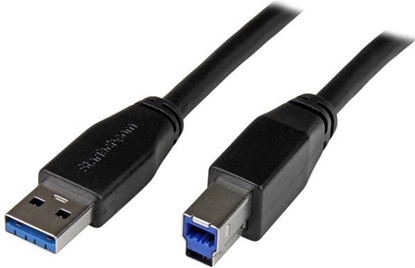 Attēls no Kabel USB StarTech USB-A - USB-B 5 m Czarny (USB3SAB5M)