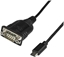 Attēls no Kabel USB StarTech USB-C - DB-9 0.4 m Czarny (ICUSB232C)