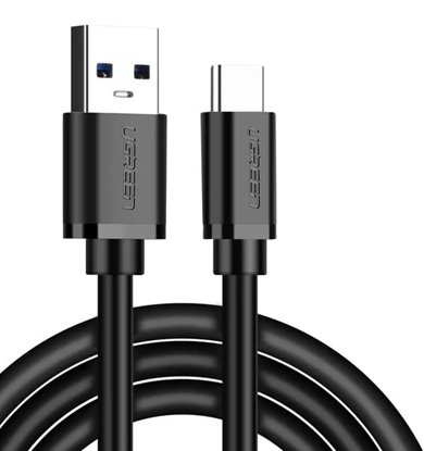 Изображение Kabel USB Ugreen USB-A - USB-C 1.5 m Czarny (20883)