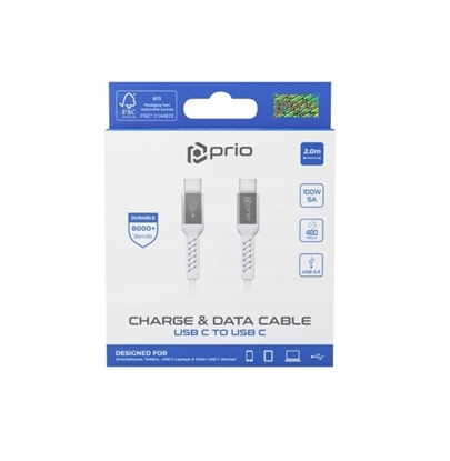 Attēls no Kabel USB USB-C - USB-C 2 m Biay (AKS_20912)