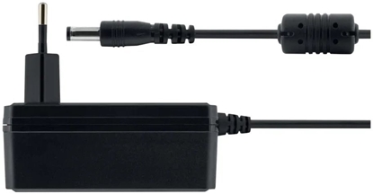 Изображение Kabel zasilajcy Deltaco Kintamosios srovs adapteris DELTACO 100-240 V AC 50/60 Hz iki 12 V DC, 3 A, 1.5 m, juodas / PS12-30B