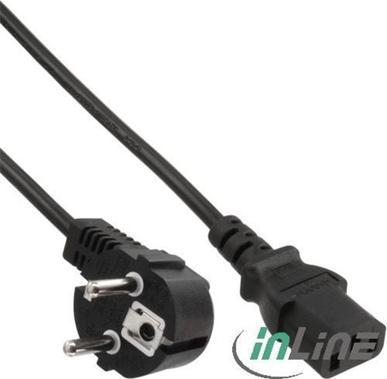Picture of Kabel zasilajcy InLine Schuko - IEC 320 C13 10m czarny (16655M)