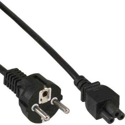 Picture of Kabel zasilajcy InLine Typ F German -" Mikey Mouse" laptop Plug czarny (16656D)