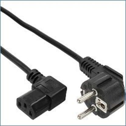 Picture of Kabel zasilajcy InLine Typ F German ktowy - C13 prawy ktowy (16752A)