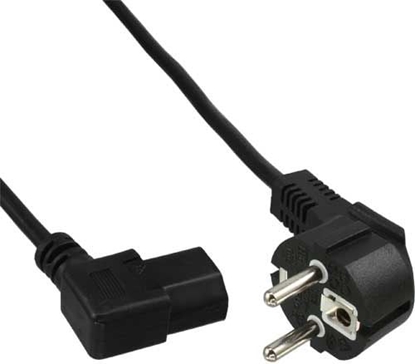 Picture of Kabel zasilajcy InLine Typ F ktowy - IEC connector lewy ktowy (16752L)