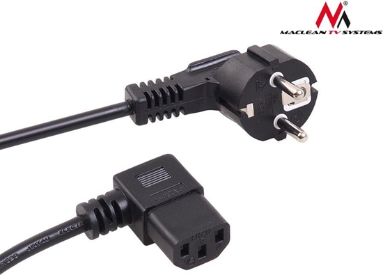 Picture of Kabel zasilajcy Maclean MCTV-802 3-pin 1.5m wtyk EU