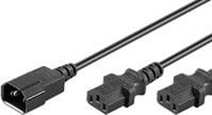 Изображение Kabel zasilajcy MicroConnect C13x2 - C14, 1.2m (PE061312)