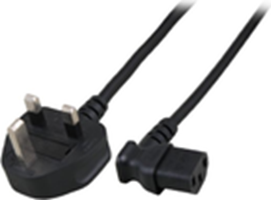 Изображение Kabel zasilajcy MicroConnect UK BS-1363 - Angled C13, 2m (PE090420A)