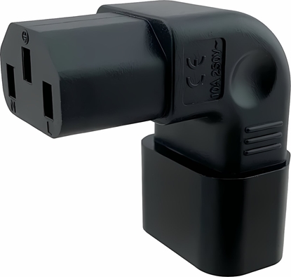 Picture of Kabel zasilajcy PremiumCord Adaptér pionowy ktowy napicie IEC C13 na IEC C14 230V, 10A