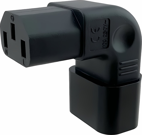 Picture of Kabel zasilajcy PremiumCord Adaptér pionowy ktowy napicie IEC C13 na IEC C14 230V, 10A