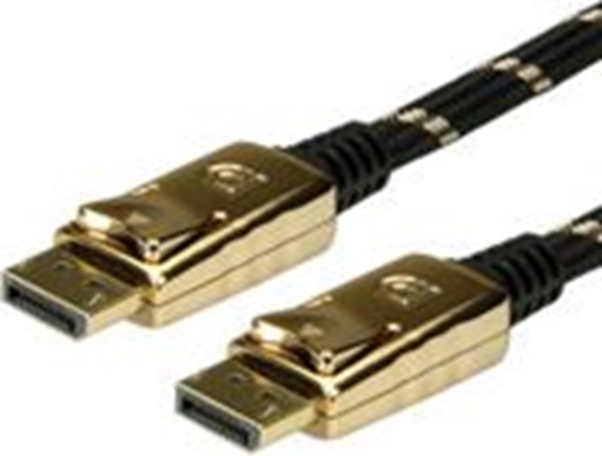 Picture of Kabelis DisplayPort , DP-DP, M/M, 3 m, Roline Gold