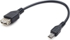 Изображение Kabelis Gembird OTG USB Female - MicroUSB Male 0.15m Black