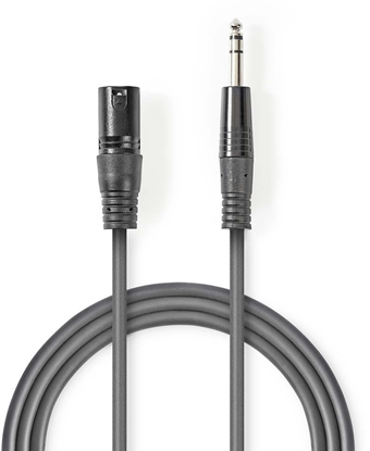 Attēls no Kabelis Nedis XLR M - 6.35mm M 3m