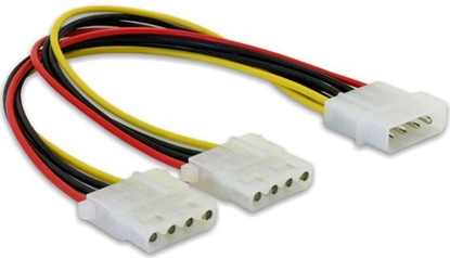 Изображение Kabelis Power Y 2 x 4pin Molex, Delock