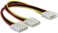 Изображение Kabelis Power Y 2 x 4pin Molex, Delock