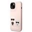 Изображение Karl Lagerfeld - Karl Lagerfeld MagSafe Compatible Case Liquid Silicone Karl and Choupette for iPhone 14 Plus Pink