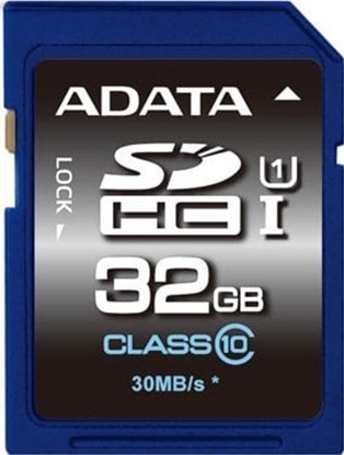 Изображение Karta ADATA Premier SDHC 32 GB Class 10 UHS-I/U1  (ASDH32GUICL10R)