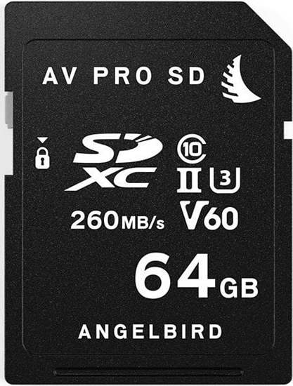 Picture of Karta Angelbird AV PRO SD MK2 V60 SDXC 64 GB Class 10 UHS-II/U3 V60 (AVP064SDMK2V60)