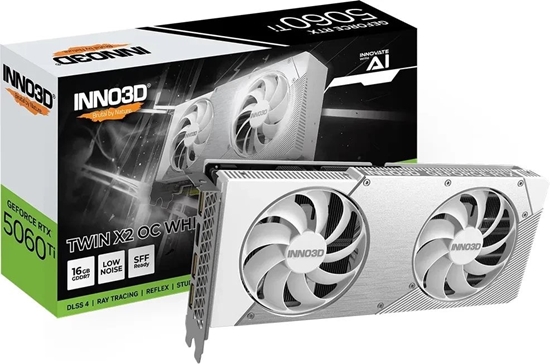 Picture of Karta graficzna Inno3D GeForce RTX 5060 Ti Twin X2 OC White 16GB GDDR7 DLSS4 (N506T2-16D7X-191073W)