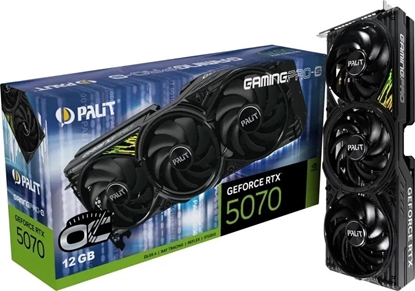 Picture of Karta graficzna Palit GeForce RTX 5070 GamingPro-S OC 12GB GDDR7 DLSS4 (NE75070T19K9-GB2050U)