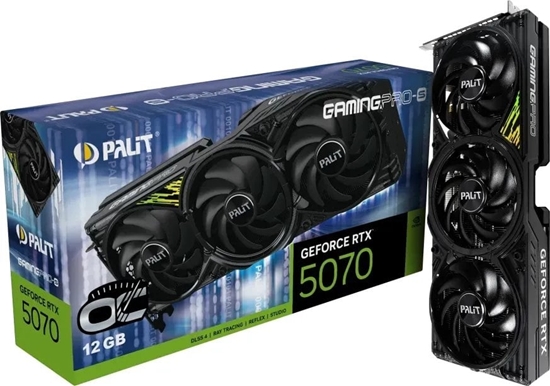 Picture of Karta graficzna Palit GeForce RTX 5070 GamingPro-S OC 12GB GDDR7 DLSS4 (NE75070T19K9-GB2050U)
