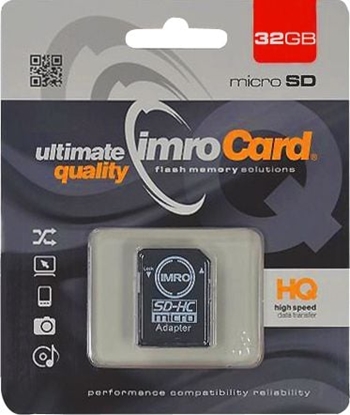 Изображение Karta Imro MicroSDHC 32 GB Class 10 UHS-I/U1  (KOM000487)