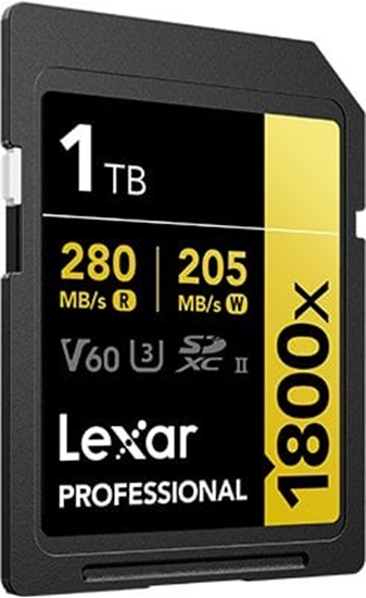 Picture of Karta Lexar Professional 1800x SDXC 1 TB Class 10 UHS-II/U3 V60 (LSD1800001T-BNNNG)
