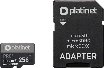 Изображение Karta Platinet Pro MicroSDHC 256 GB Class 10 UHS-III/U3 A2  (PMMSDX256UIII)