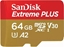 Picture of Karta WD Extreme Plus MicroSDXC 64 GB Class 10 UHS-I/U3 A2 V30 (SDSQXBU-064G-GN6MA)