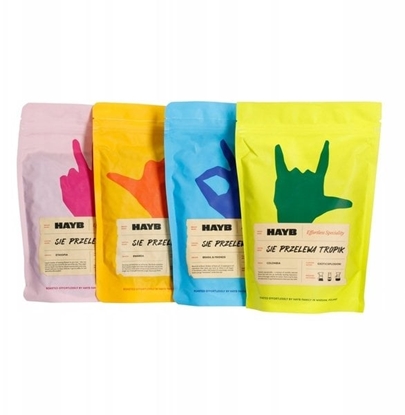 Attēls no Kawa mielona HAYB Zestaw do parzenia kawy 4x250g