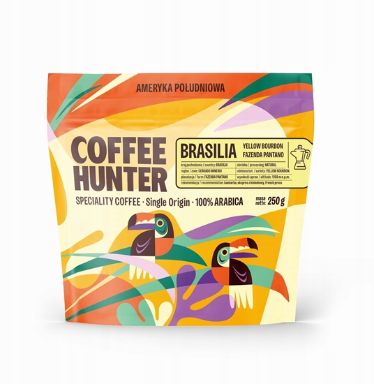 Изображение Kawa ziarnista Coffee Hunter Kawa ziarnista Brasilia Fazenda Pantano Espresso 250g