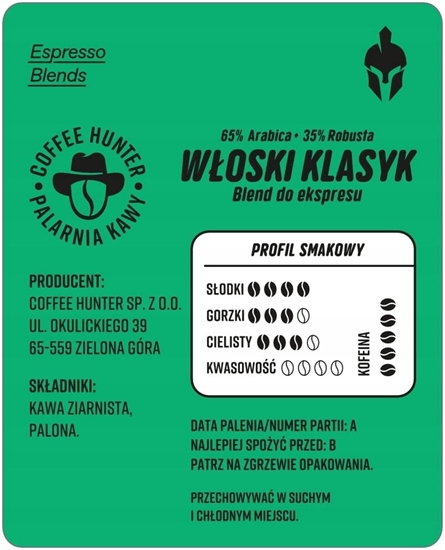 Picture of Kawa ziarnista COFFEE HUNTER Woski Klasyk 1kg
