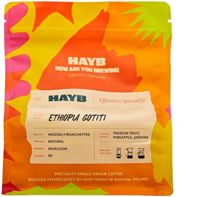 Изображение Kawa ziarnista HAYB kawa ziarnista Ethiopia Gotiti Filtr Naturalny 250 g