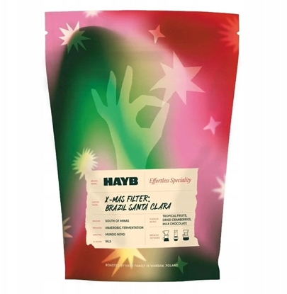 Изображение Kawa ziarnista HAYB kawa ziarnista X-mas Brazil Santa Clara Anaerobic Fermentation Filter 250 g